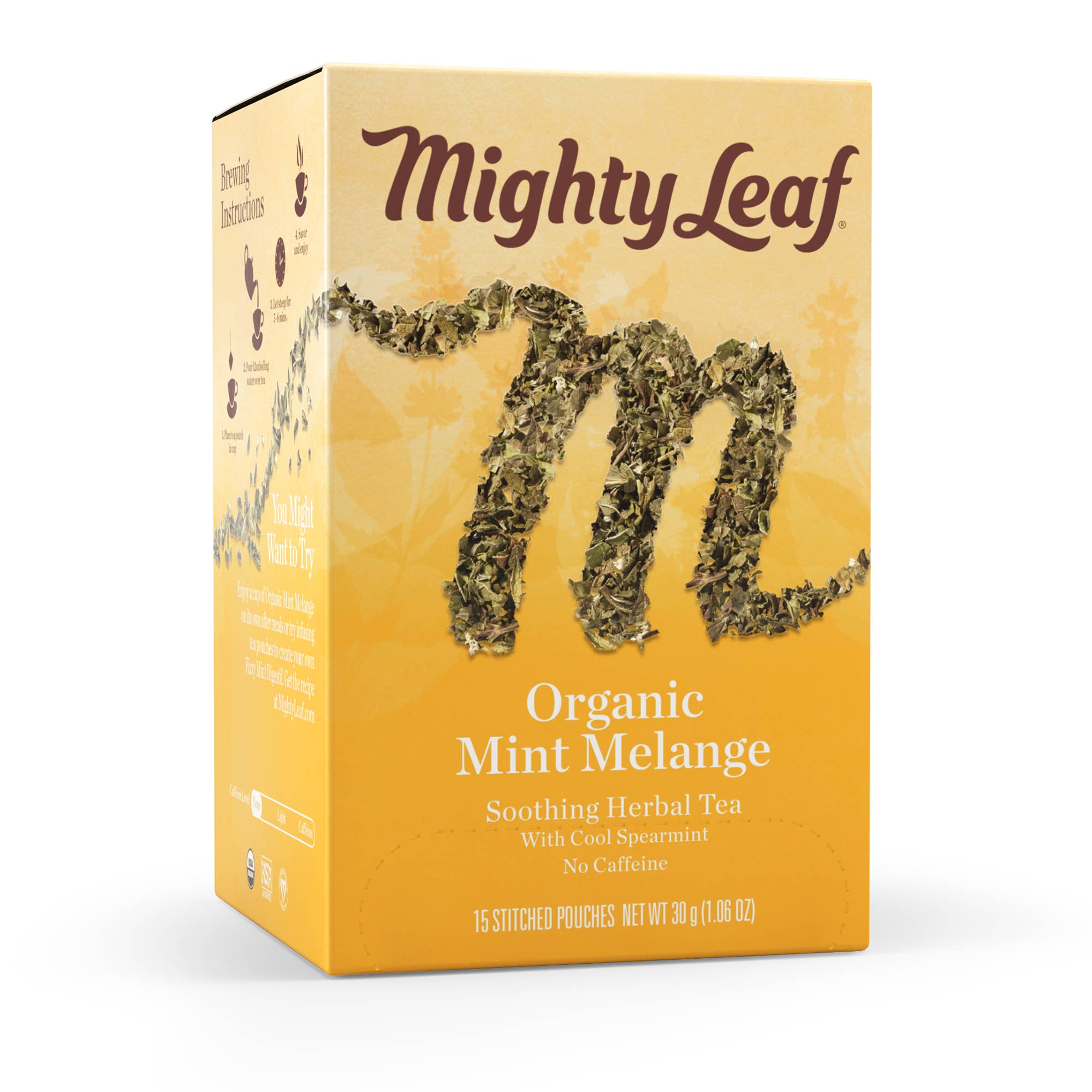 Mighty Leaf Organic Mint Melange - 15 CT