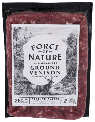 Force of Nature Ground Venison - 14 OZ
