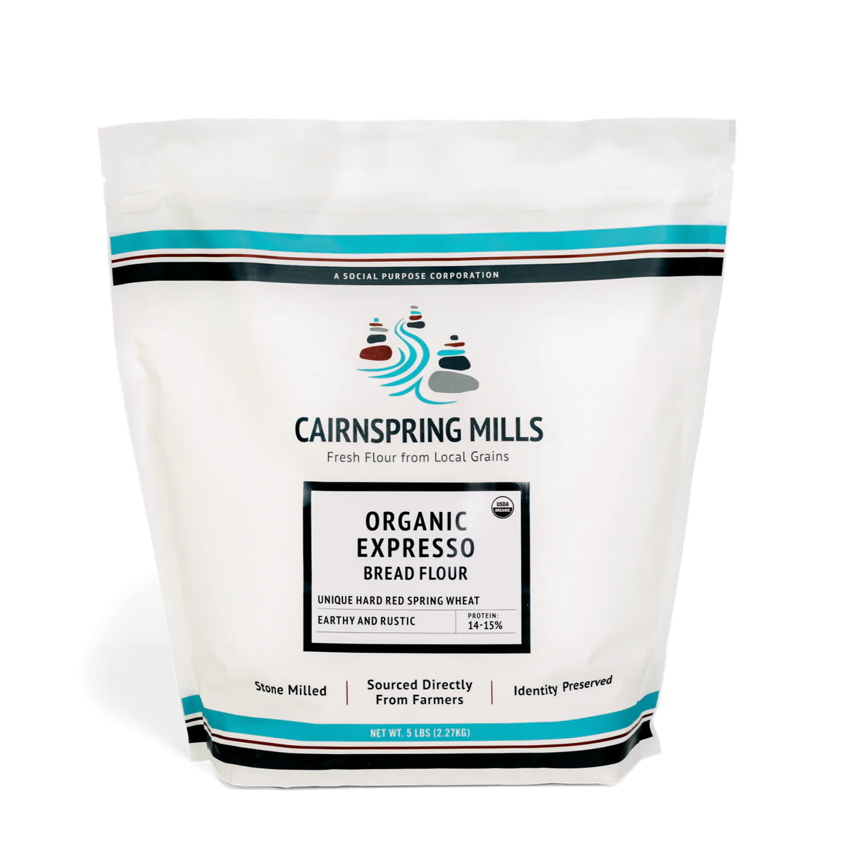 Cairnspring Organic Expresso T85 Artisan Bread Flour - 5 LB
