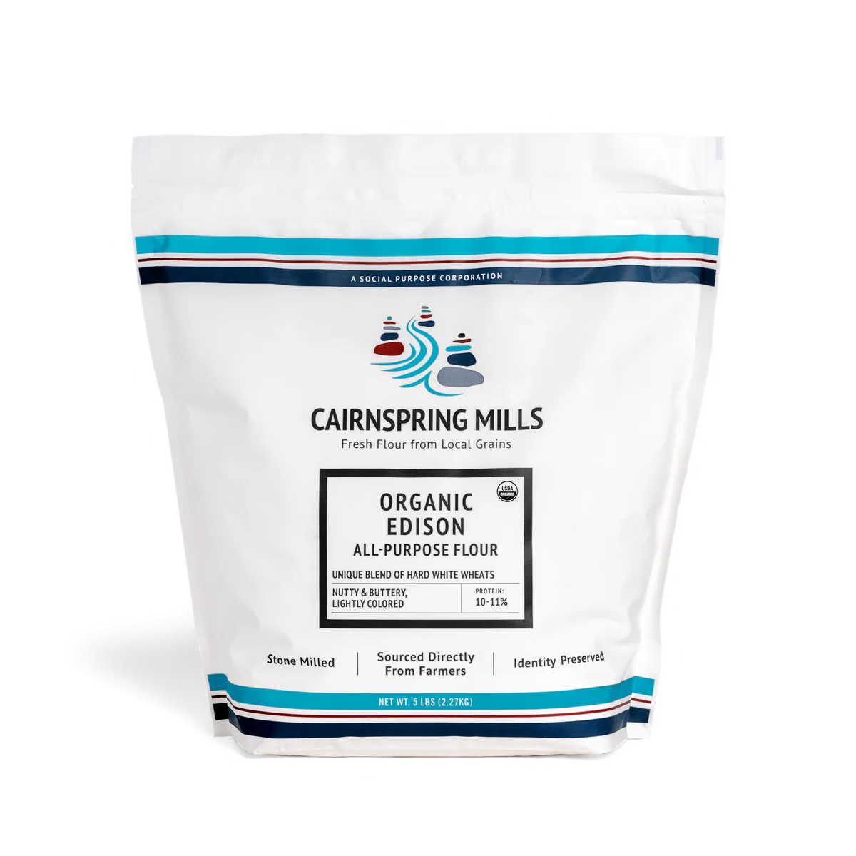 Cairnspring Organic Edison T85 All-Purpose Flour - 5 LB