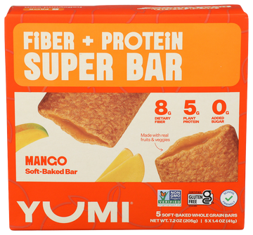 Yumi Mango Fiber + Protein Super Bar - 6 OZ