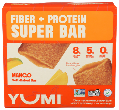 Yumi Mango Fiber + Protein Super Bar - 6 OZ