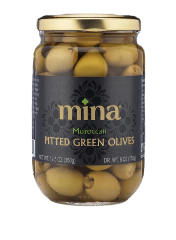 Moroccan Pitted Green Olives - 12.5 OZ