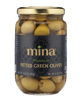 Moroccan Pitted Green Olives - 12.5 OZ