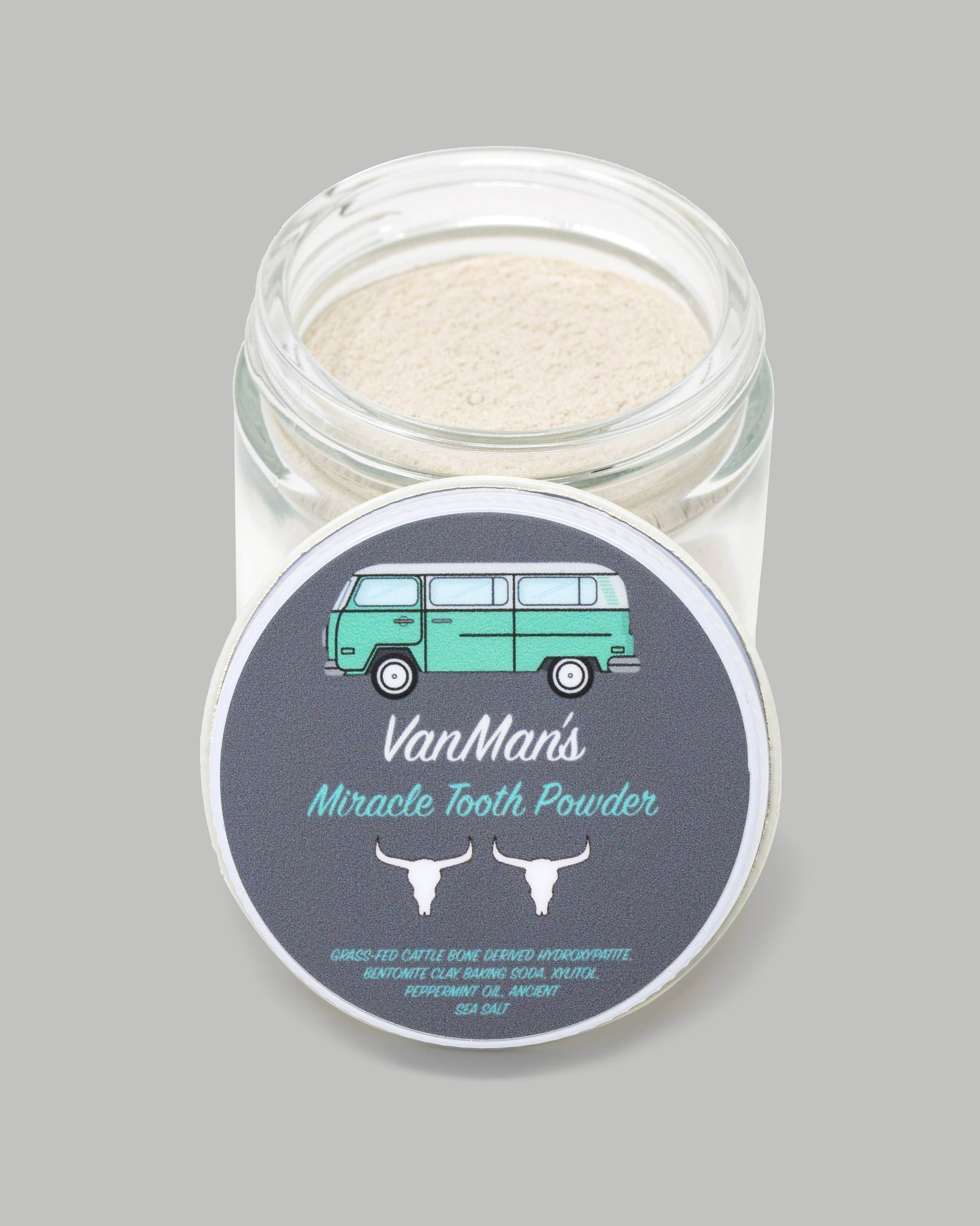 VanMan's Miracle Tooth Powder - Mint-Bone 2 OZ