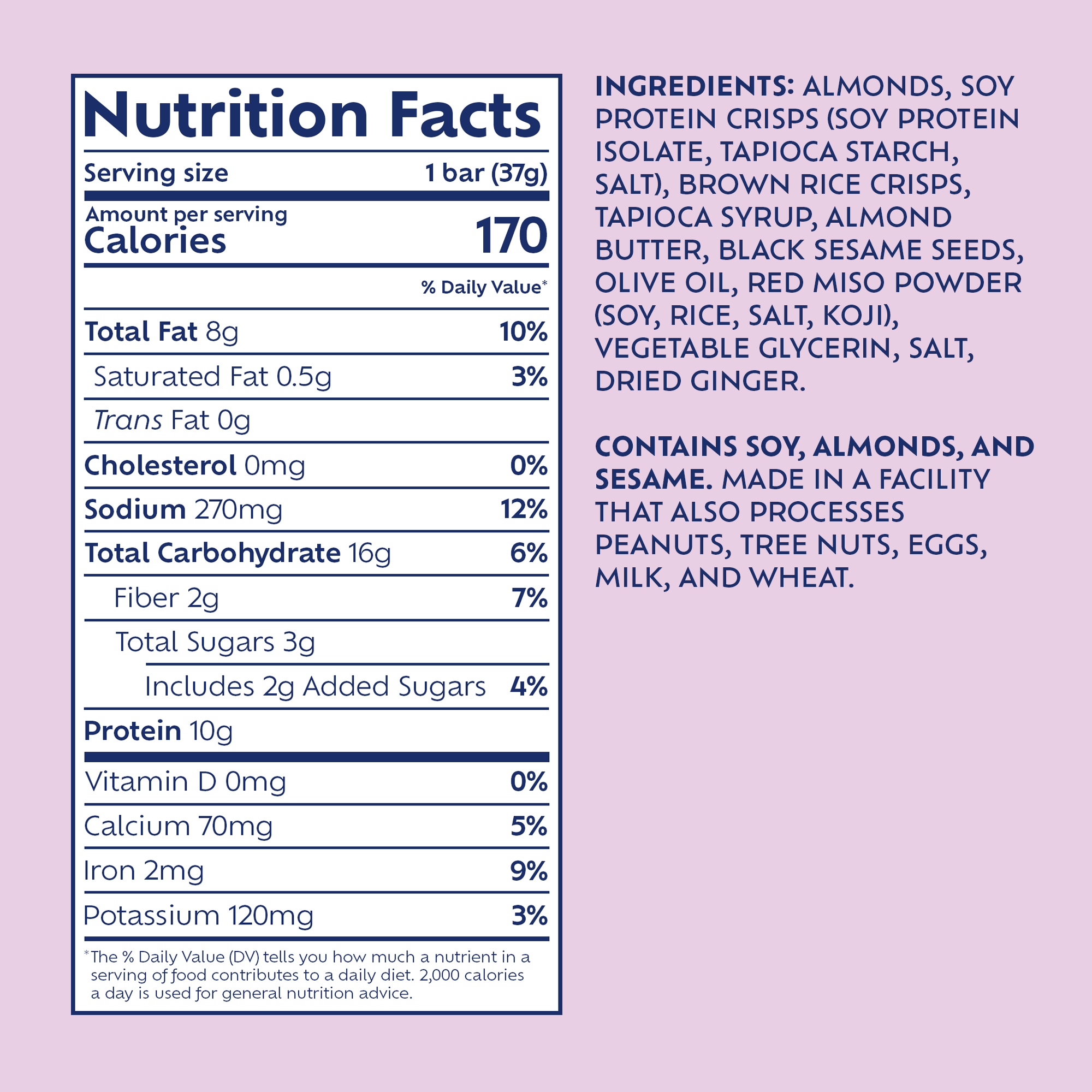 Savory Protein Bar - Japanese Miso Flavor