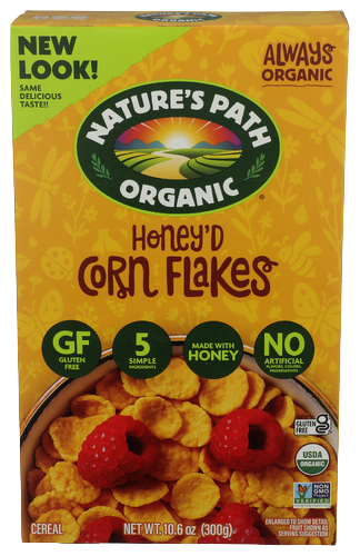 Natures Path Organic Honey'd Corn Flakes - 10.6 OZ