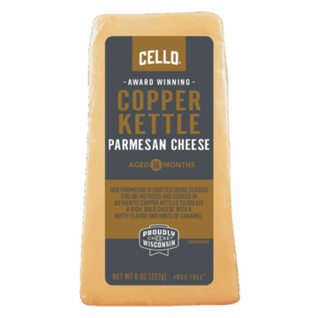 Cello Copper Kettle Parmesan Cheese - 5 OZ