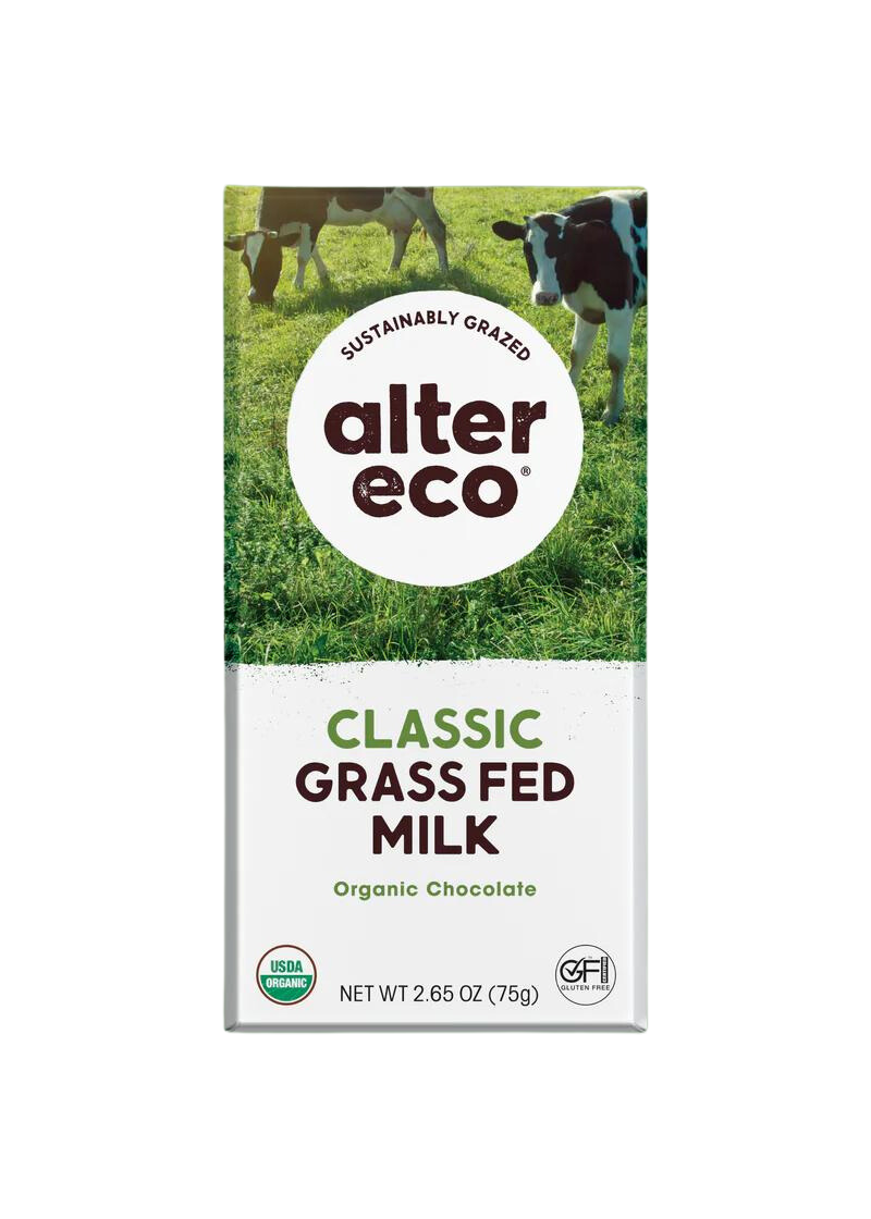 Organic Grass Fed Milk Chocolate Bar - 2.65 OZ