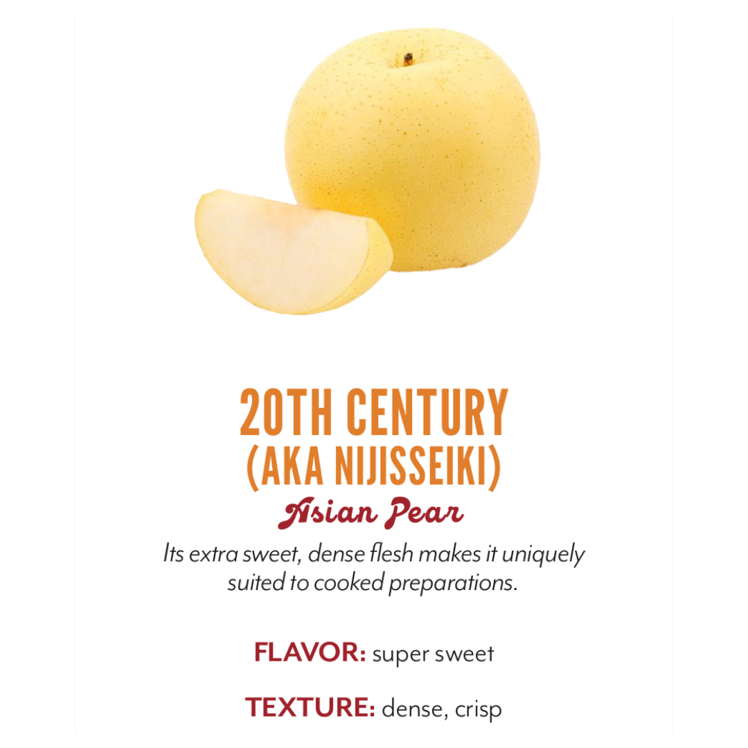 Organic 20th Century Asian Pear - EACH