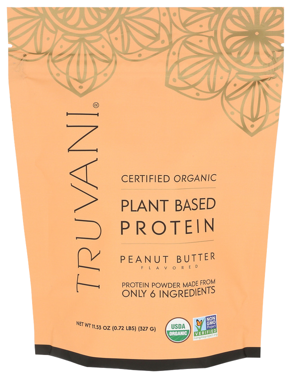 Truvani Plant Based Peanut Butter Protein Powder - 11.53 OZ