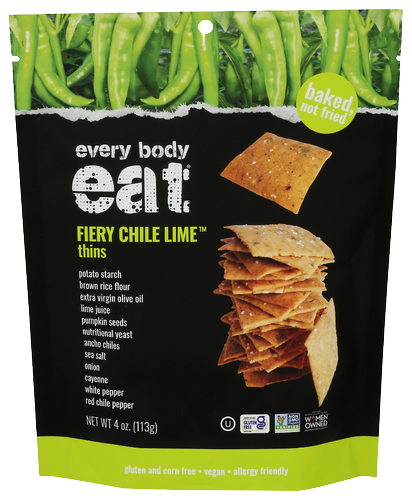 Every Body Eat Fiery Chile Lime Thins - 4 OZ