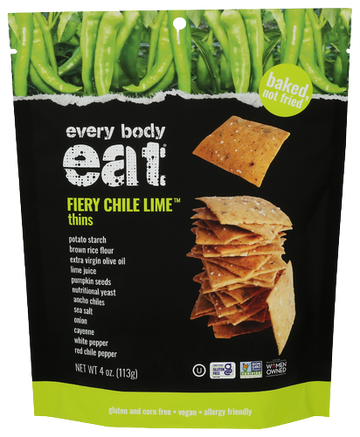 Every Body Eat Fiery Chile Lime Thins - 4 OZ
