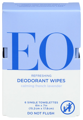 Lavender Deodorant Wipes - 6 EA