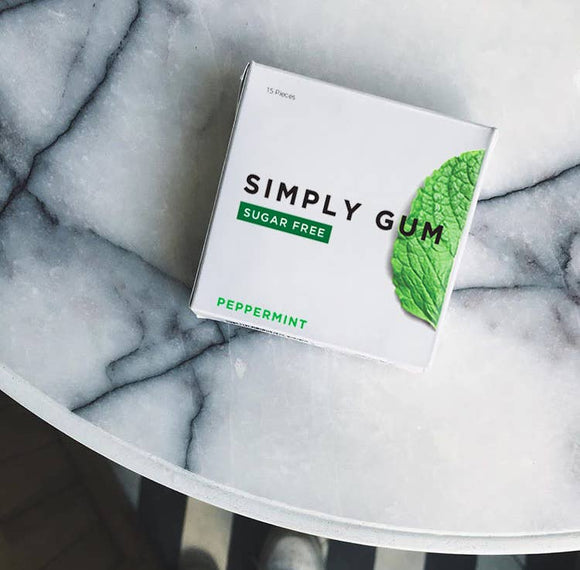 Sugar Free Peppermint Natural Chewing Gum - 15 PC