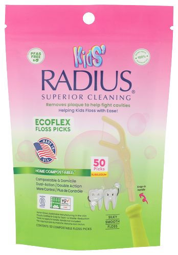 Radius Kids Bubblegum Floss Picks - 50 CT