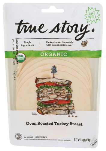 True Story Organic Oven Roasted Turkey Breast - 6 OZ