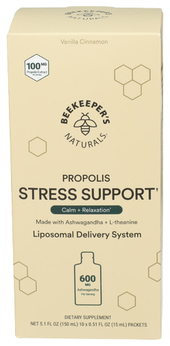 Beekeepers Liposomal Propolis Stress Support - 10x0.51 FL OZ