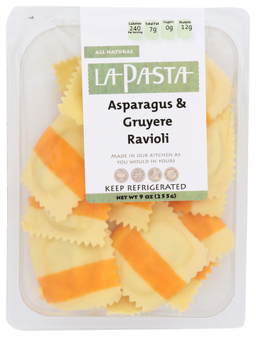 La Pasta Asparagus & Gruyere Ravioli - 9 OZ