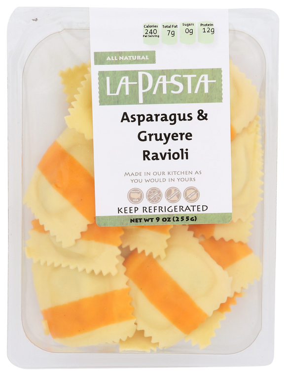 La Pasta Asparagus & Gruyere Ravioli - 9 OZ