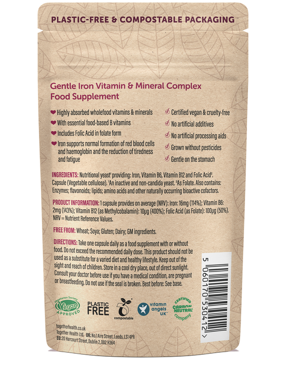 Gentle Iron – Iron Supplement – 30 Capsules