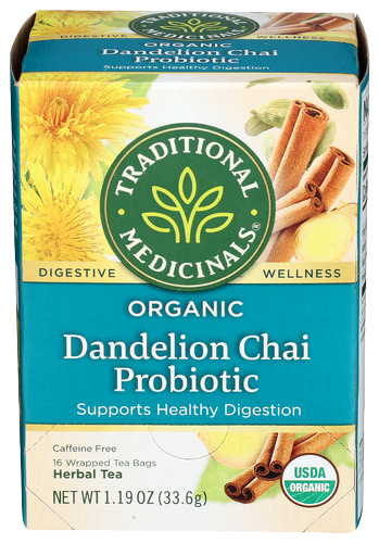 Organic Dandelion Chai Probiotic Tea - 16 BG