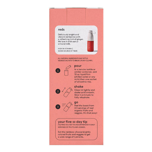 Reds Organic Fruit & Veggie Smoothie Mix (4 smoothies)