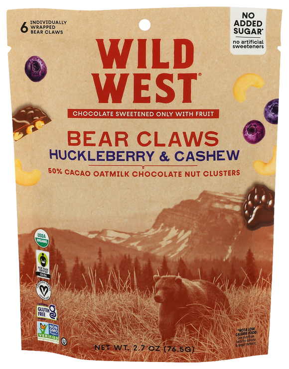 Wild West Huckleberry & Cashew Bear Claws - 2.7 OZ
