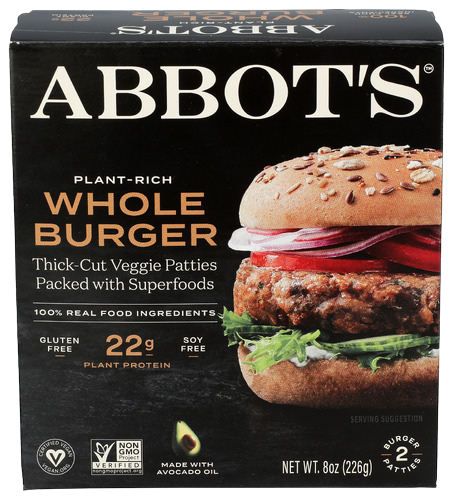 Abbot's Classic Smokehouse Veggie Burger - 8 OZ