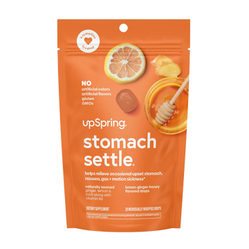 Upspring Lemon Ginger Stomach Settle Lozenge - 28 EA
