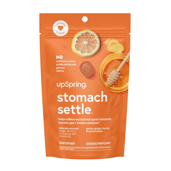 Upspring Lemon Ginger Stomach Settle Lozenge - 28 EA
