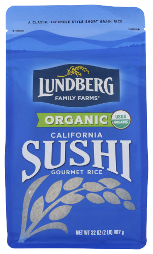 Lundberg Organic Short Grain Sushi Rice - 32 OZ