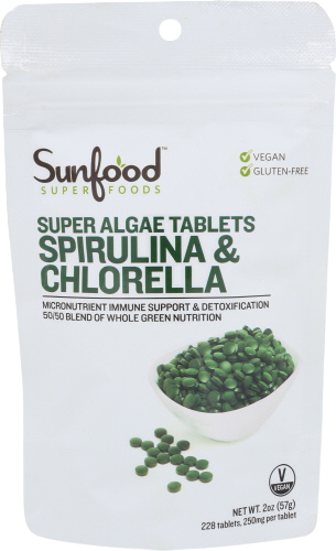 Spirulina Chlorella Tablets - 2 OZ