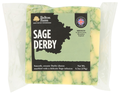 Belton Farm Sage Derby Cheese - 6.35 OZ