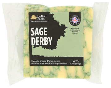 Belton Farm Sage Derby Cheese - 6.35 OZ