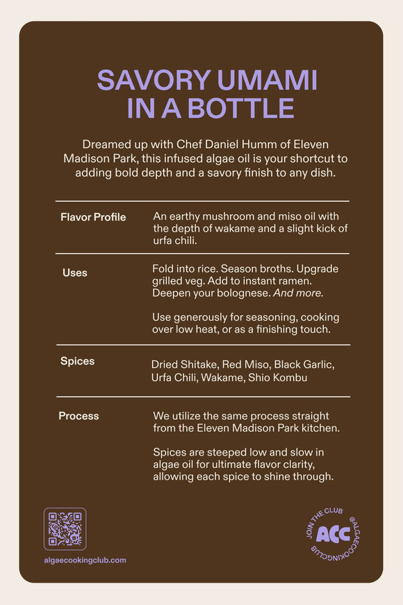 Algae Shiitake Mushroom Oil - 7 FO