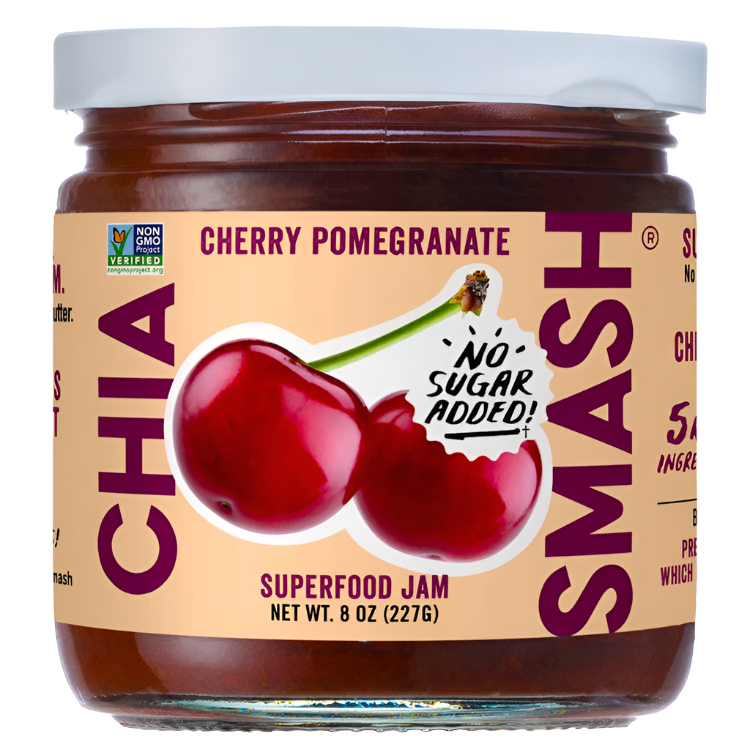 Chia Smash Cherry Pomegranate Superfood Jam - 8 OZ