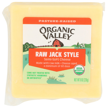 Organic Raw Jack Cheese - 8 OZ