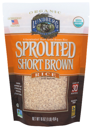 Organic Sprouted Short Brown Rice - 16 OZ