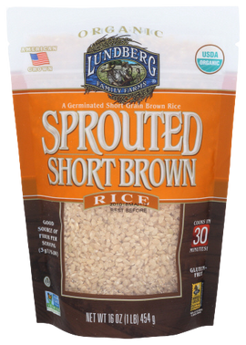 Organic Sprouted Short Brown Rice - 16 OZ