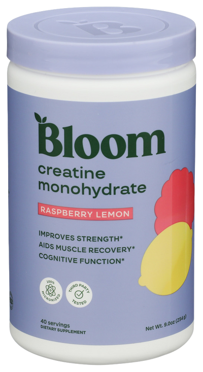 Bloom Raspberry Lemon Creatine Monohydrate - 9 OZ