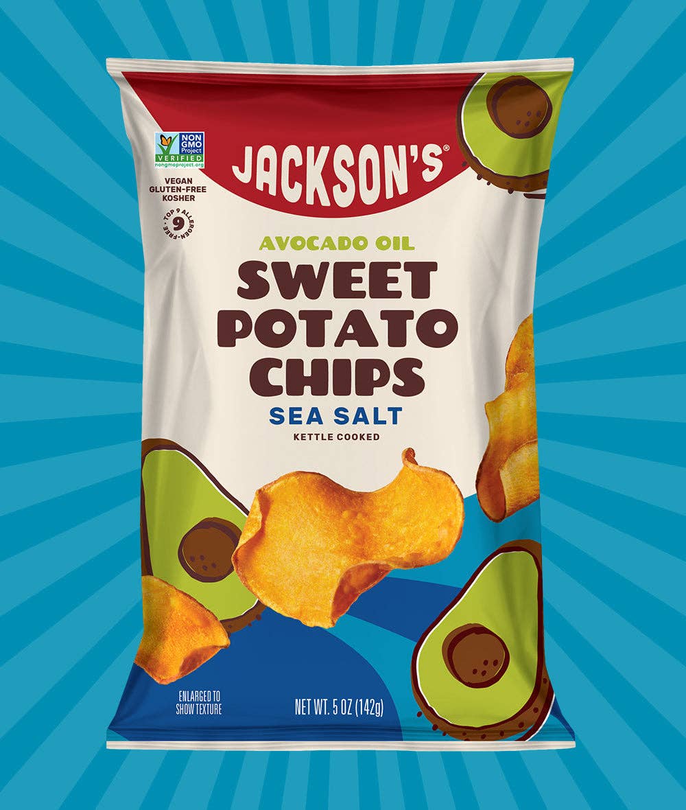 Jackson's Sea Salt Sweet Potato Avocado Oil Chips - 5 OZ