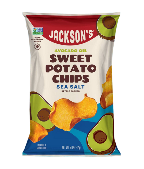 Jackson's Sea Salt Sweet Potato Avocado Oil Chips - 5 OZ