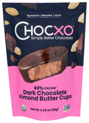 Organic Dark Chocolate Almond Butter Cups - 3.45 OZ