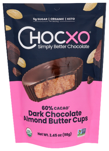 Organic Dark Chocolate Almond Butter Cups - 3.45 OZ