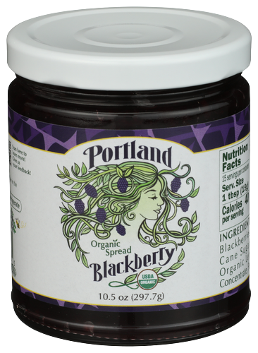 Portland Organic Blackberry Spread - 10.5 OZ