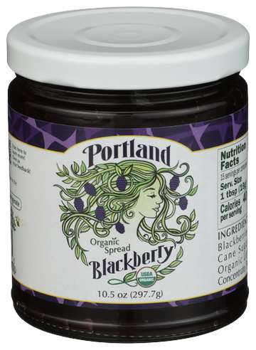Portland Organic Blackberry Spread - 10.5 OZ
