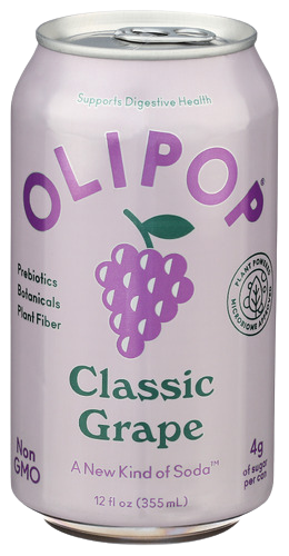 Olipop Classic Grape Sparkling Tonic - 12 FO