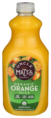 Organic Orange Juice with Pulp - 52 OZ