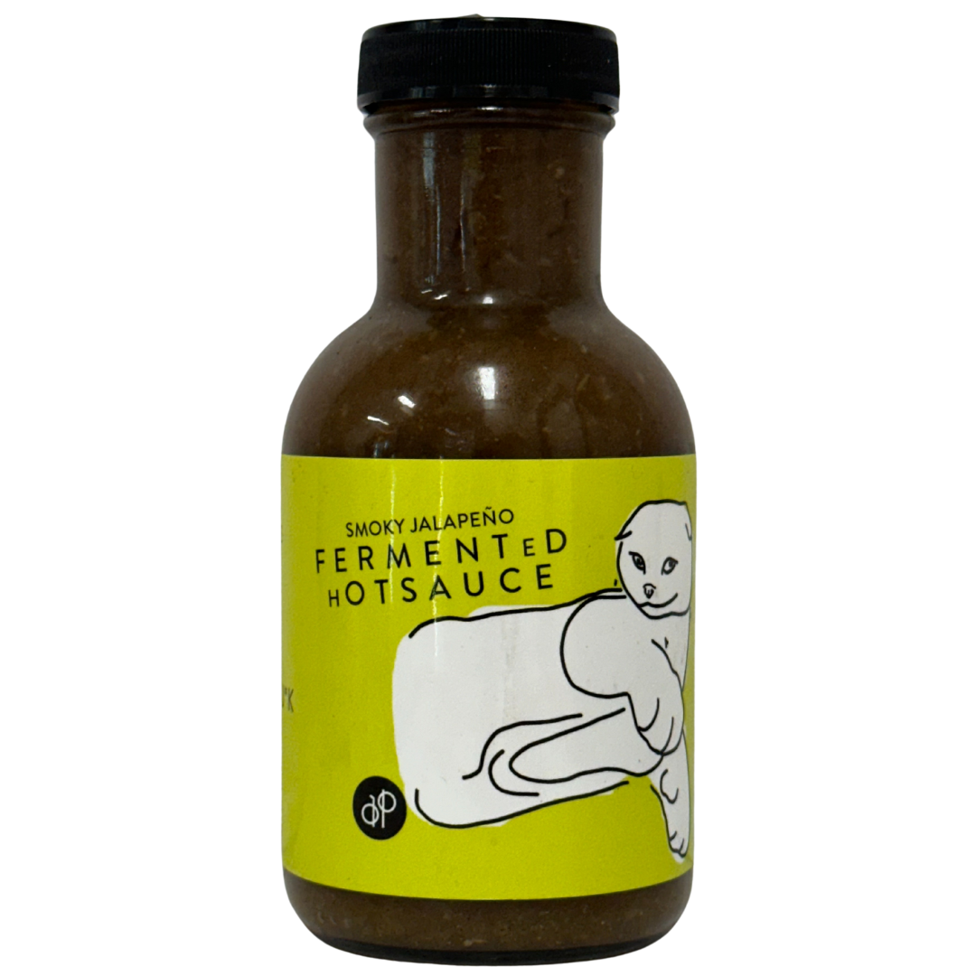 Smoky Jalapeño Fermented Hot Sauce . 8 OZ